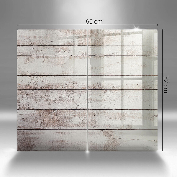 Főzőlap védő üveglap Régi fa táblák