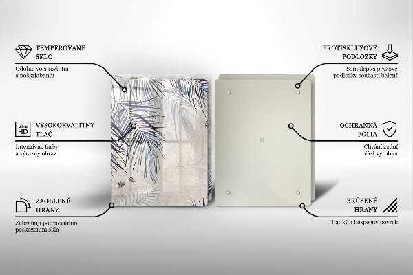 Főzőlap védő üveglap Finom levelek