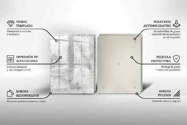 Főzőlap védő üveglap Beton textúra