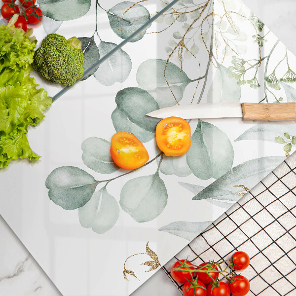 Főzőlap védő üveglap Festett növények