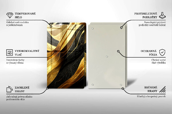 Főzőlap védő üveglap Elegáns absztrakció