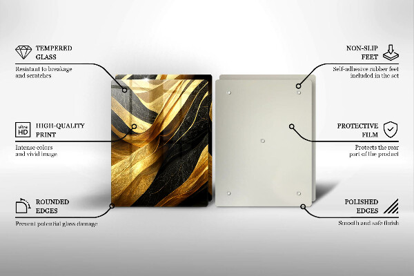 Főzőlap védő üveglap Elegáns absztrakció