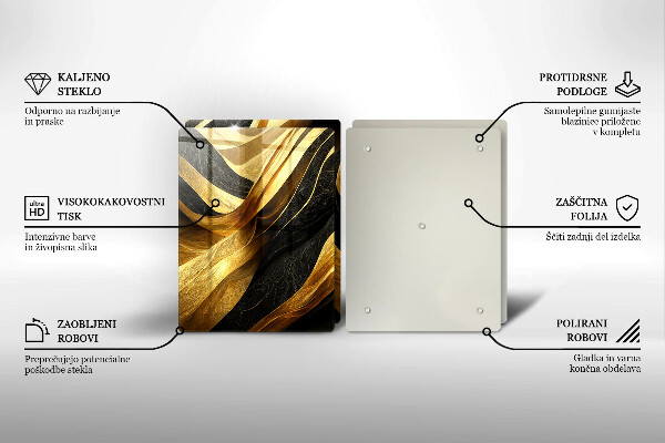 Főzőlap védő üveglap Elegáns absztrakció