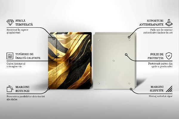 Főzőlap védő üveglap Elegáns absztrakció