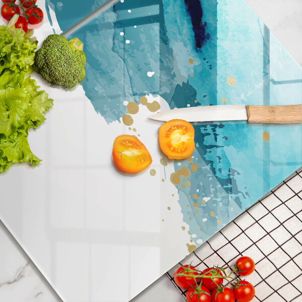 Főzőlap védő üveglap Kék foltok