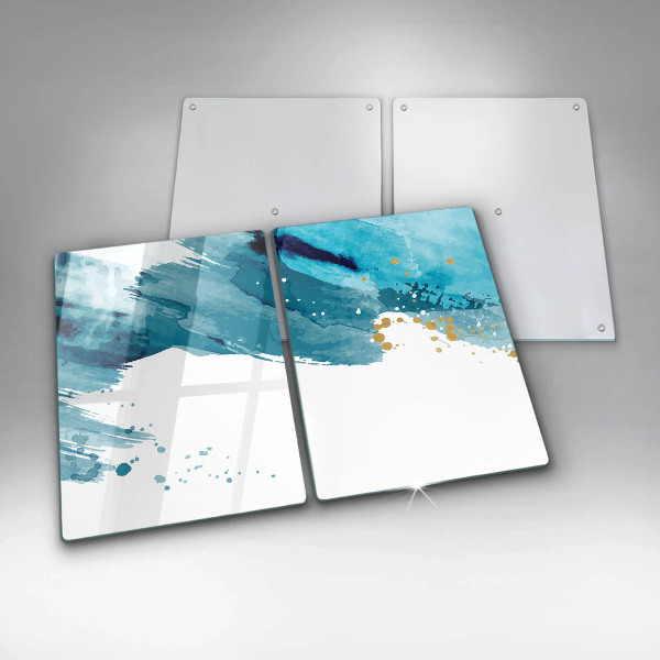 Főzőlap védő üveglap Kék foltok