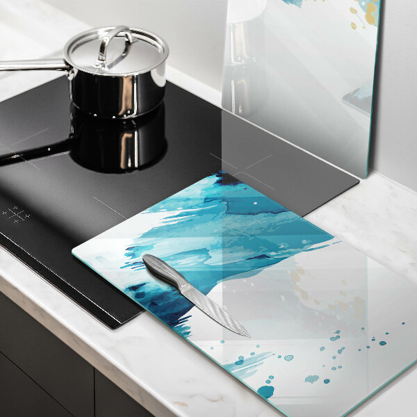 Főzőlap védő üveglap Kék foltok