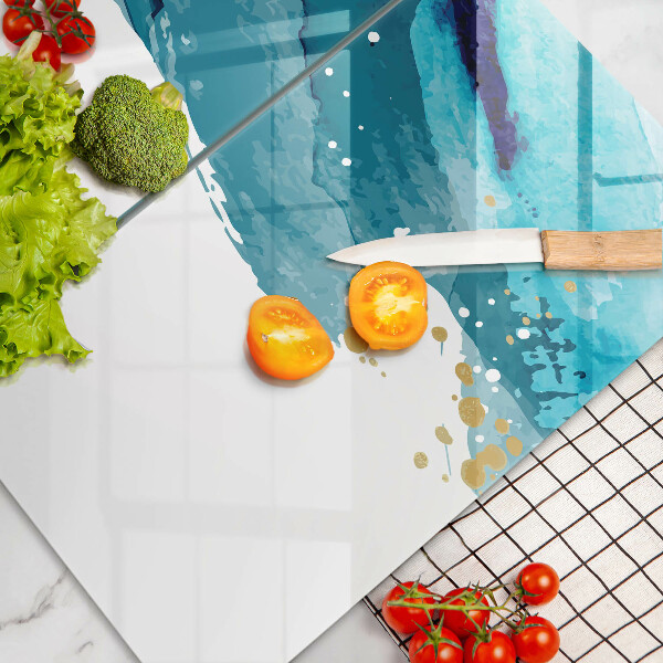 Főzőlap védő üveglap Kék foltok