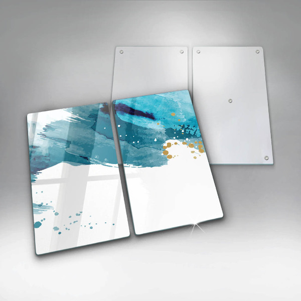 Főzőlap védő üveglap Kék foltok