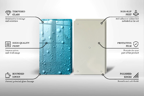 Főzőlap védő üveglap Vízcseppek