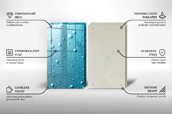 Főzőlap védő üveglap Vízcseppek