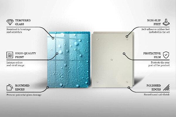 Főzőlap védő üveglap Vízcseppek