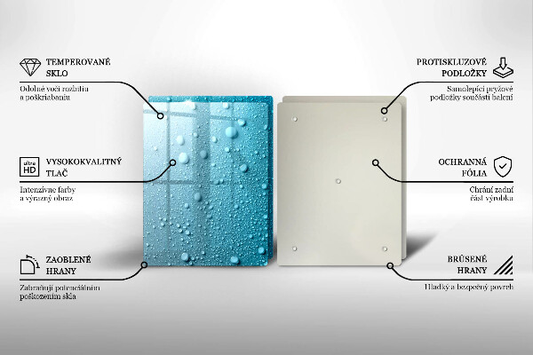 Főzőlap védő üveglap Vízcseppek