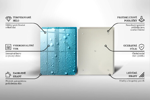 Főzőlap védő üveglap Vízcseppek