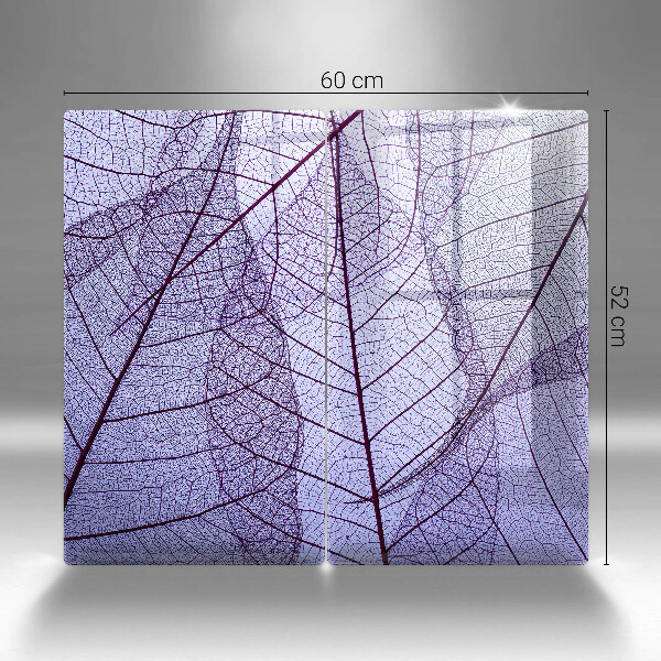 Főzőlap védő üveglap Levelek erekkel