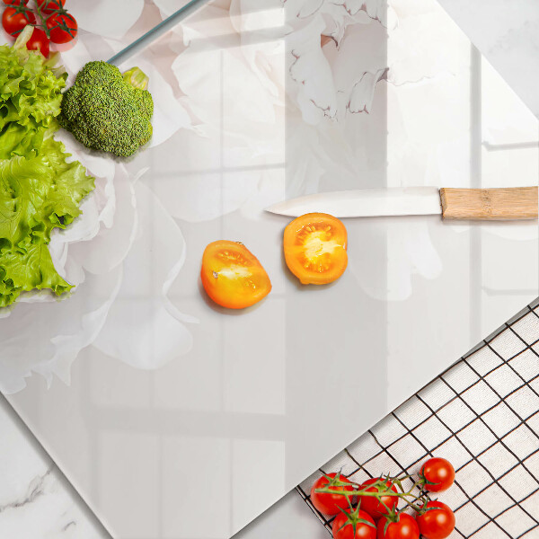 Főzőlap védő üveglap Pasztell bazsarózsa