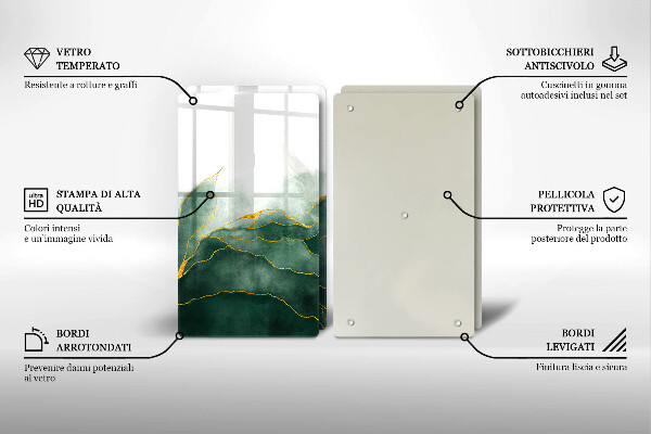 Főzőlap védő üveglap Absztrakt természet