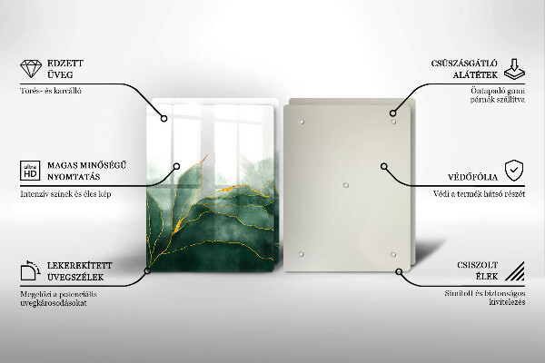 Főzőlap védő üveglap Absztrakt természet