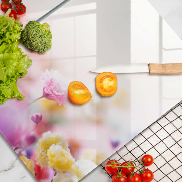 Főzőlap védő üveglap Virágos rét