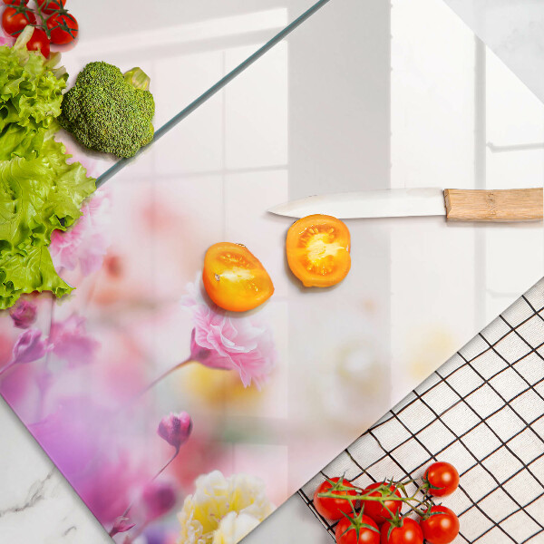 Főzőlap védő üveglap Virágos rét