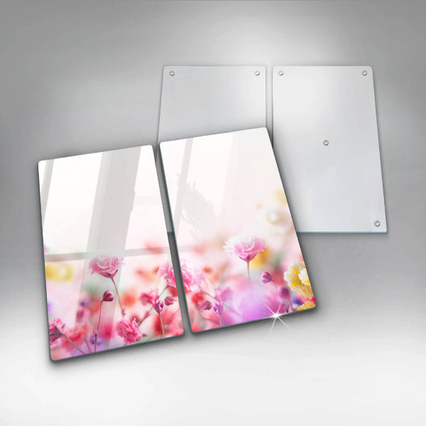 Főzőlap védő üveglap Virágos rét