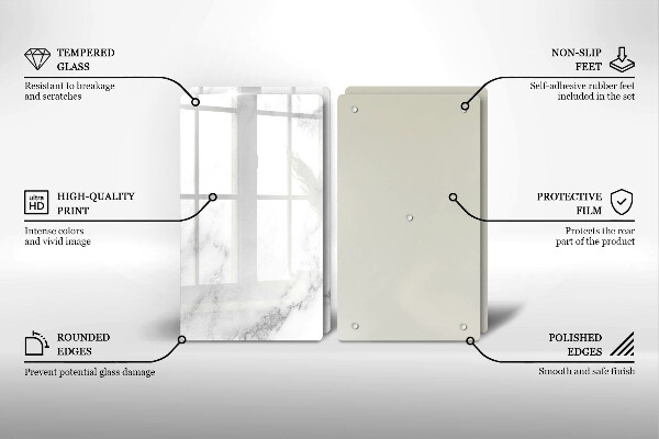 Főzőlap védő üveglap Modern márvány