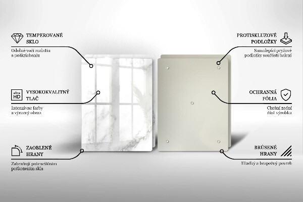 Főzőlap védő üveglap Modern márvány