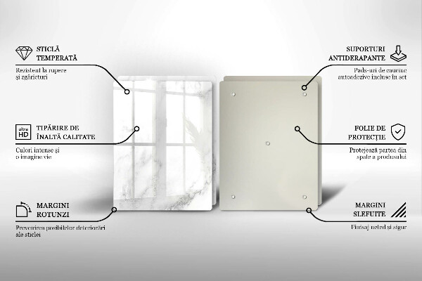 Főzőlap védő üveglap Modern márvány