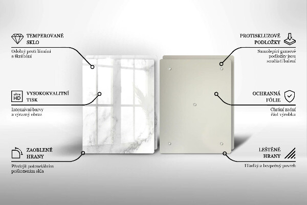 Főzőlap védő üveglap Modern márvány