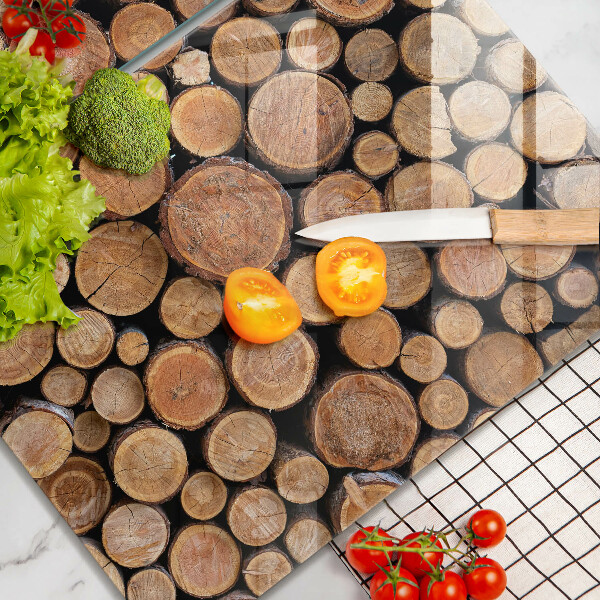 Főzőlap védő üveglap Fatörzsek