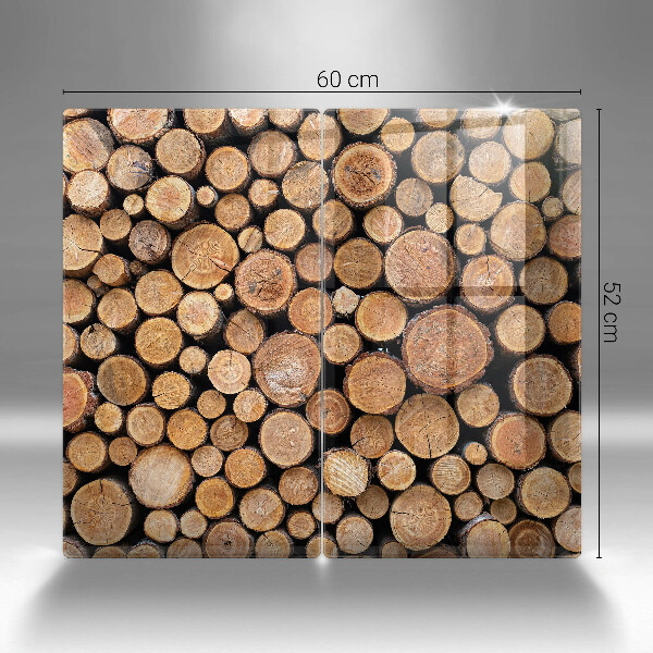 Főzőlap védő üveglap Fatörzsek