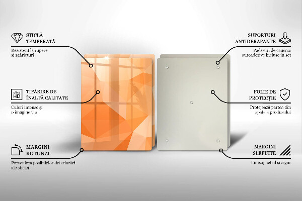 Főzőlap védő üveglap Geometriai háttér