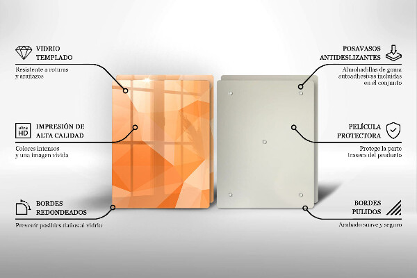 Főzőlap védő üveglap Geometriai háttér