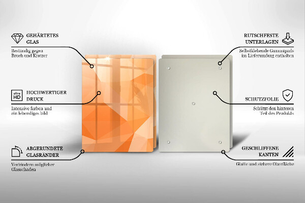 Főzőlap védő üveglap Geometriai háttér