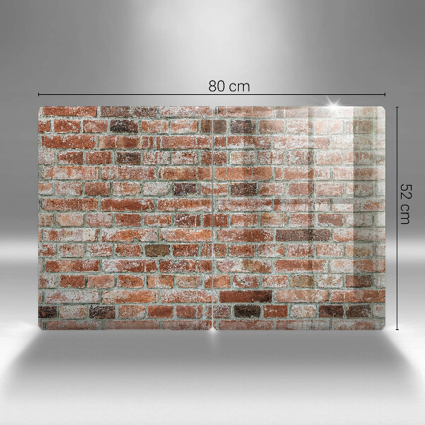 Főzőlap védő üveglap Régi téglafal