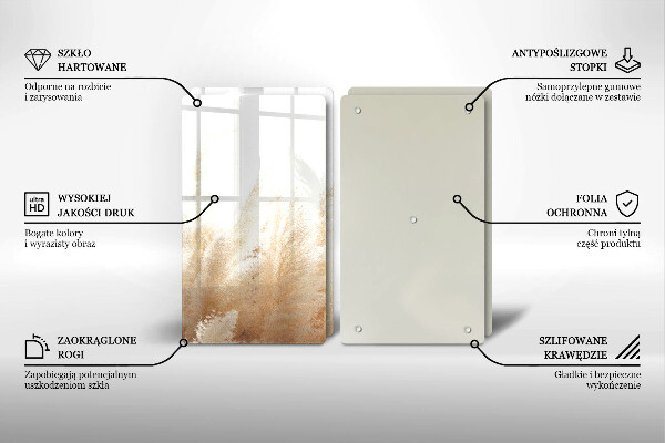 Főzőlap védő üveglap Pampa fű