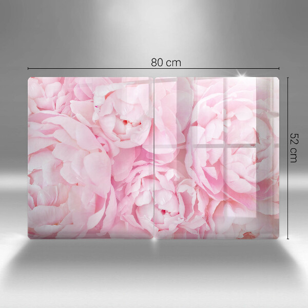 Főzőlap védő üveglap Finom bazsarózsa