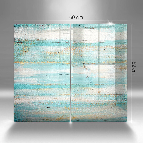 Főzőlap védő üveglap Vintage fa táblák