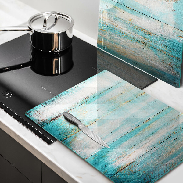 Főzőlap védő üveglap Vintage fa táblák