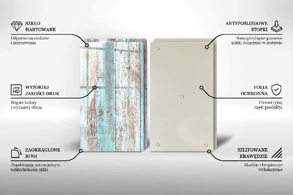 Főzőlap védő üveglap Régi vintage táblák