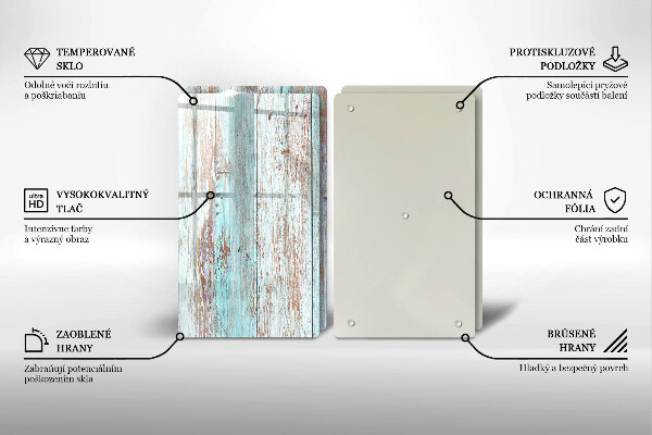 Főzőlap védő üveglap Régi vintage táblák