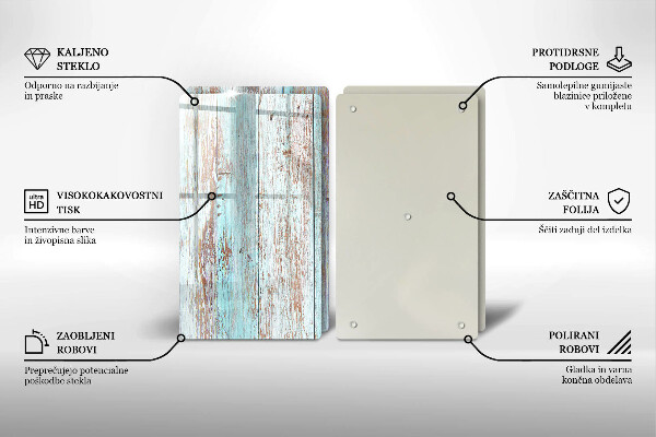 Főzőlap védő üveglap Régi vintage táblák