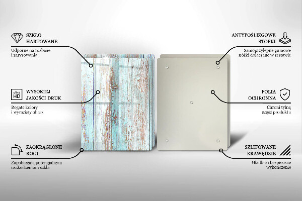 Főzőlap védő üveglap Régi vintage táblák