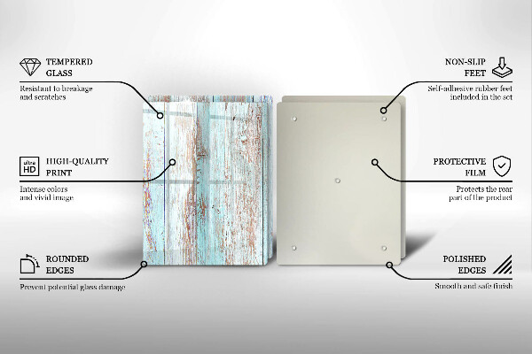 Főzőlap védő üveglap Régi vintage táblák