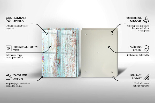 Főzőlap védő üveglap Régi vintage táblák