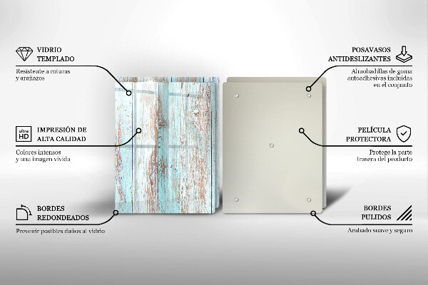 Főzőlap védő üveglap Régi vintage táblák