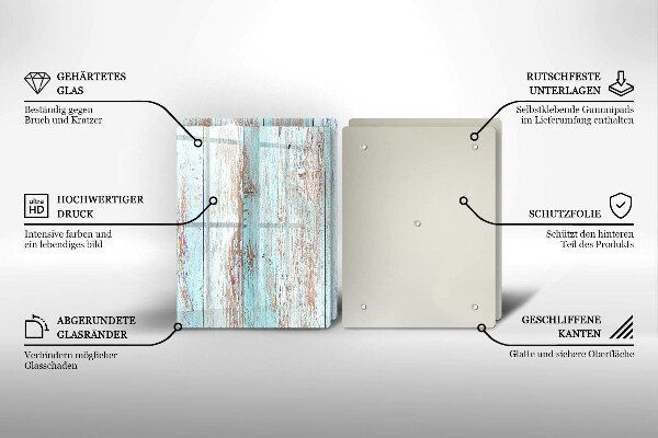 Főzőlap védő üveglap Régi vintage táblák