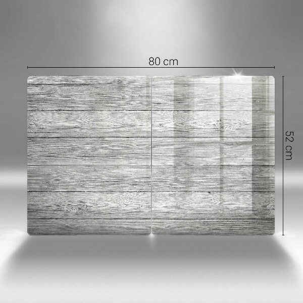 Főzőlap védő üveglap Régi fa táblák