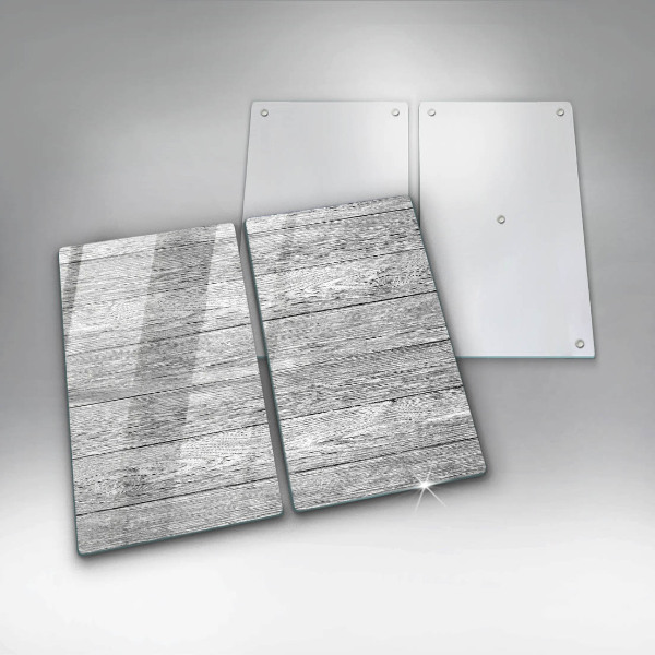 Főzőlap védő üveglap Régi fa táblák