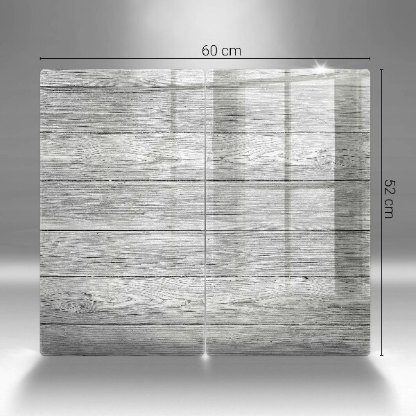 Főzőlap védő üveglap Régi fa táblák